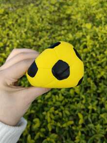 1pc Yellow Sound Making Dog Toy Ball For Chewing, Solving Boredom And Playing Alone For Puppies, Teddy Dogs And Large Dogs - Yellow - View 3