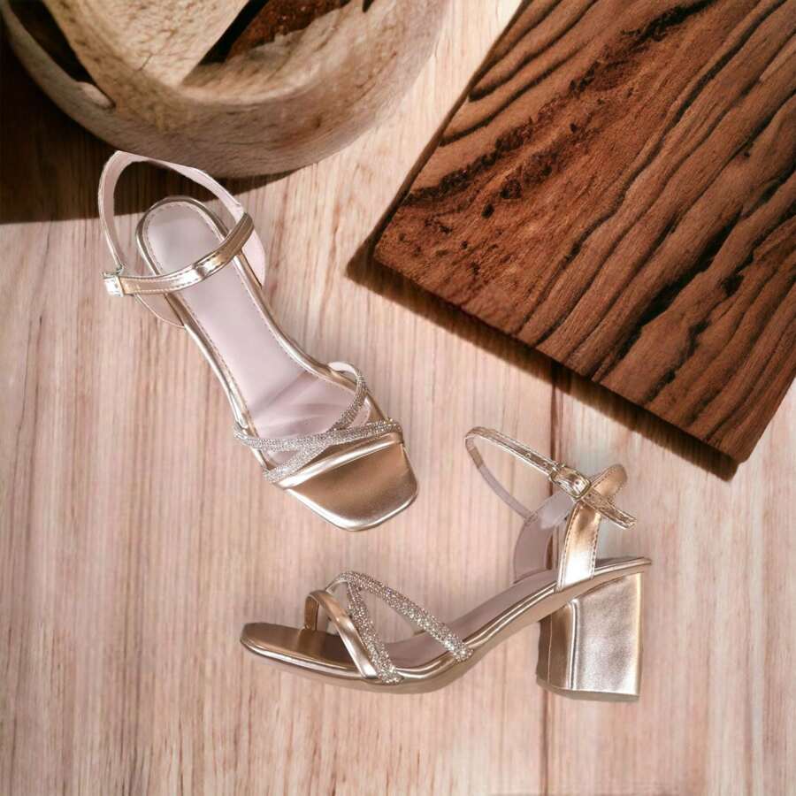 Women Heeled Sandals - 乾枯玫瑰色 - 查看 1