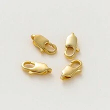 1包10個銅質龍蝦扣,適用於自製手鍊和項鍊 - 保色龍蝦扣 - 查看 16