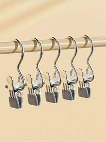 10 cái Thép không gỉ Quần áo Cọc , Đa dụng Clip Đối với Treo Quần áo , Mũ , Phòng bếp Tủ Và Ngoài trời Sấy khô - Kẹp áo đa năng bằng thép không gỉ - Xem 6