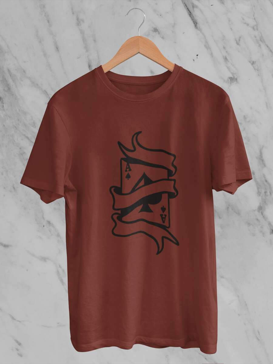 Men T-Shirts - 鏽棕色 - 查看 1