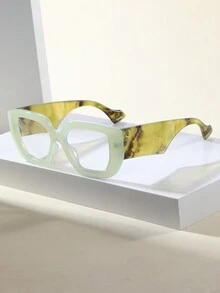 1 件女士粗框方形处方眼镜，适合街头摄影 - 無色 - 查看 11