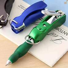 1pc Multifunctional Keychain With Nail Clippers, Foldable Ballpoint Pen, Random Color For Outdoor Travel Gift - Multicolor - View 4