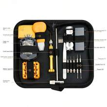 132pcs Watch Repair Tool Kit, Watch Maintenance Tool Set, Watch Band Remover And Watch Back Case Opener - Black - View 2