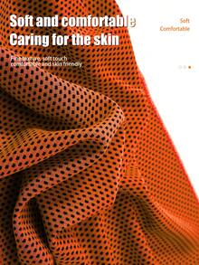 1pc 80*30cm Sports Quick Dry Cooling Towel, Fitness Chill Gym Towel - Coral Orange - View 9