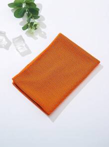1pc 80*30cm Sports Quick Dry Cooling Towel, Fitness Chill Gym Towel - Coral Orange - View 6