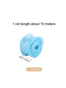 1 Roll 10 Meters Fish Tail Ribbon For Flower & Cake Wrapping, Sky Blue - Baby Blue - View 2