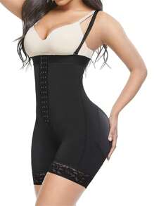 Fajas Colombianas Body Shaper Cremallera Open Bust Body - Negro - Ver 2