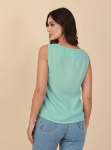 Women Blouses - Màu xanh nhạt - Xem 3