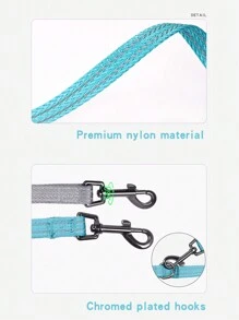 Tactical Dog Collar Set - -Grade Strength For Medium To Large Dogs - Blue - View 3