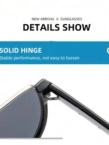 1 件棕色镜框 Y2k 时尚女士眼镜，复古风格 - 黑色 - 查看 5