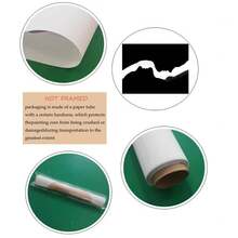 1pc Person Silhouette Heart Shape Water Drop Art Poster For Bedroom Living Room Study Staircase Corridor Cafe Hotel Studio Dance Hall Restaurant Wall Decor, Unframed Canvas Painting - Multicolor - View 6