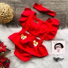 Baby Girls Bodysuits - Rojo - Ver 2