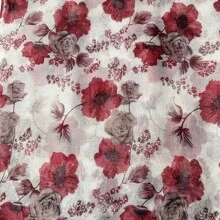 1pc Balinese Batik Printed Long Scarf With Floral Print Elegant Winter Fall Valentine's Day - Multicolor - View 3