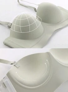2 件装无钢圈无缝聚拢文胸 无钢圈，内衣 - 彩色 - 查看 6