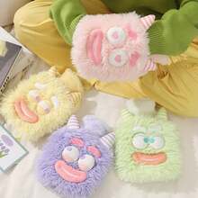 1pc New Design Cartoon Plush Explosion-Proof Large Hot Water Bag - Pink - View 4