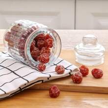 1pc Airtight Glass Jar With Lid To Store Tea, Coffee, Candies, Biscuits, Etc. - Perfect For Kitchen And Restaurant Tables - Clear - View 6