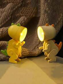 1pc/6pcs Creative LED Dinosaur Night Light, Desk Lamp, Eye Protection Cute Bedside Decorative Light, Adjustable Portable Night Light, Suitable For Bedroom, Room, Office, Game Room, Student Dormitory And Other Desktop/Reading Decorative Light - Multicolor - View 1