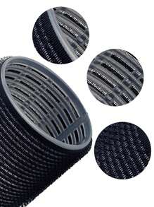 10 件巨型卷发器卷发器大号卷发器带夹子，自握卷发器，适合长/中/短发，刘海，DIY 卷发器 2.56 英寸，情人节情侣礼物发饰工具，美发工具 - 黑色 - 查看 5