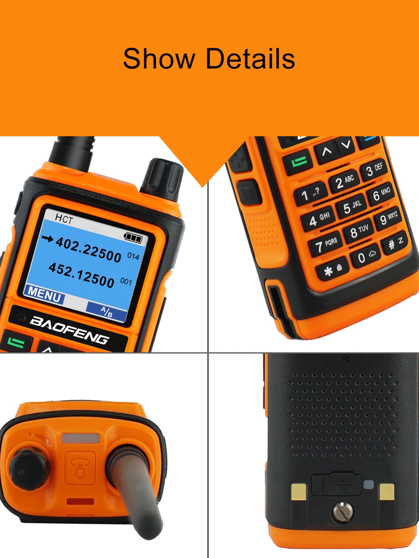 1PC Baofeng UV17 V2 Walkie Talkie Profesional Dual Band Powerful UHF