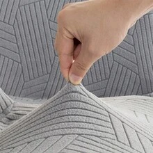 Chair Cover Four Seasons Universal Sunken Living Room Chair Covers, Stretch Armchair Cover, Elastic Seat Cover Dining Room Chair Cover - Orange - View 3