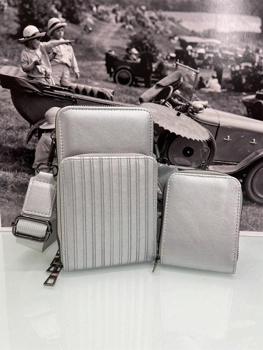 Phone Wallets - Silver - View 1
