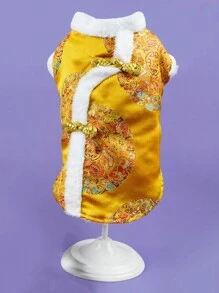 Chinese Năm mới Quần áo thú cưng Bộ đồ Phong cách Áo vest Mùa Đông Áo khoác Đối với Nhỏ bé , Trung bình , Và Chó to - Nhiều màu - Xem 8