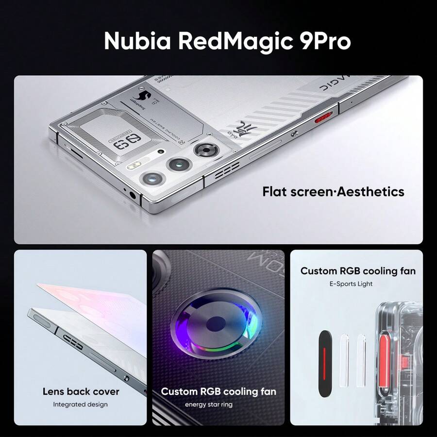 REDMAGIC Smartfon RedMagic 9 Pro 5G, telefon do gier w wersji globalnej ...