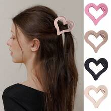 1個女式心型夾子-半縛髮,成人髮型和情人節禮物 - 彩色 - 查看 2