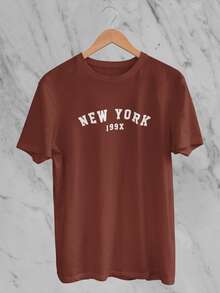 Men T-Shirts - 鏽棕色 - 查看 2