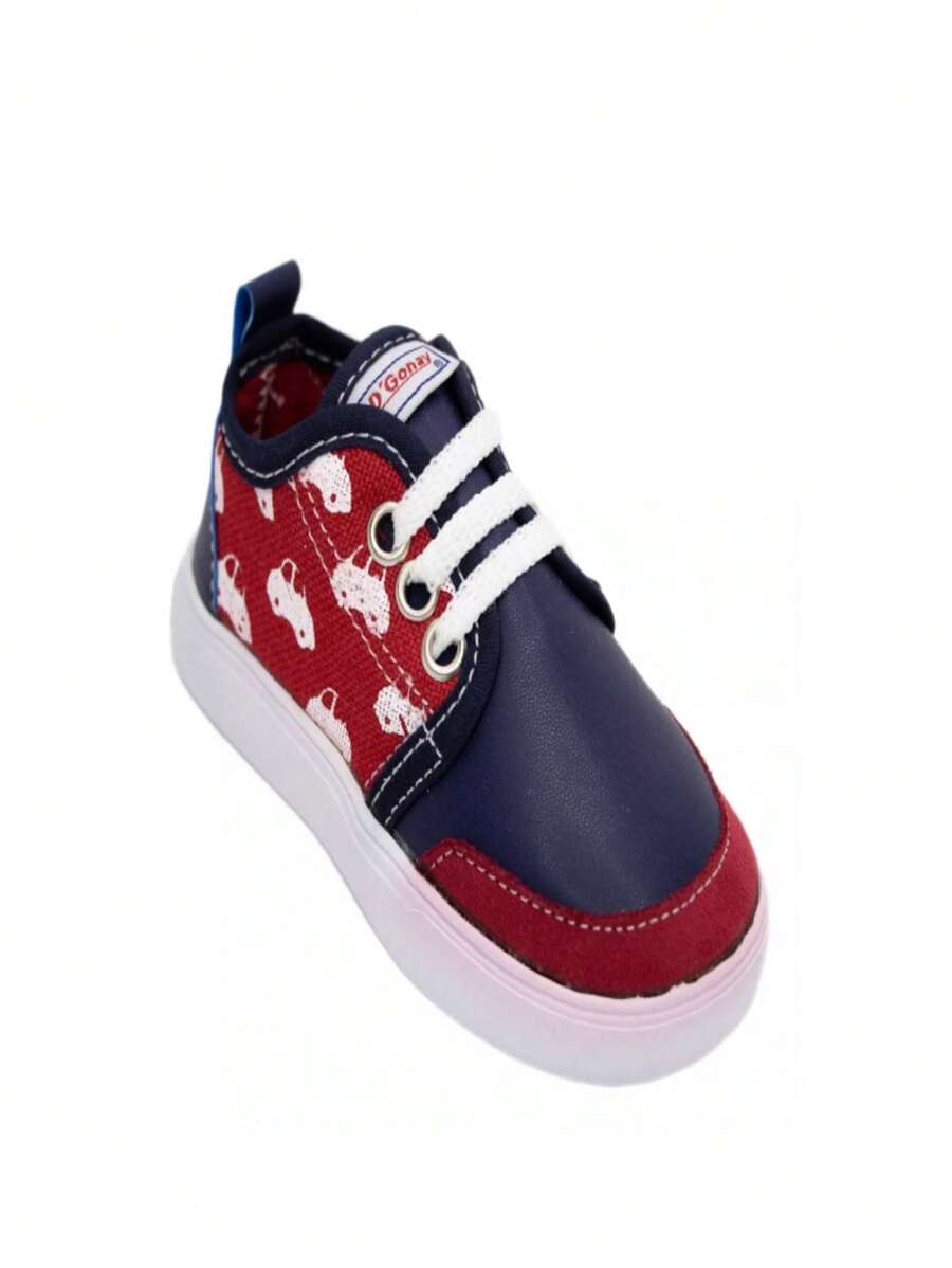 Tenis de niños con Estampas de Carros - Azul Marino - Ver 1