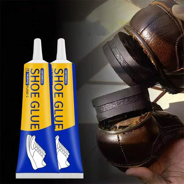 2 Pcs Clear Shoe Repair Adhesive Low Odor Strong Adhesive Soft Resin Shoe Glue For Fixing Worn Shoes Or Boots