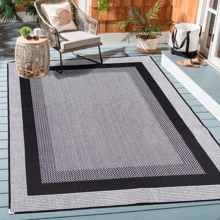 Tapete de Sala Quarto Escritório 1.50x1.00 Sisal S587 - Cinza - Visão 1