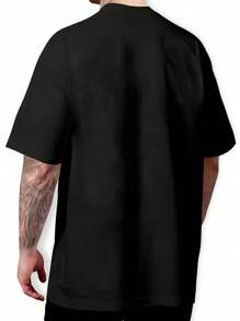 Men T-Shirts - 黑色 - 查看 2