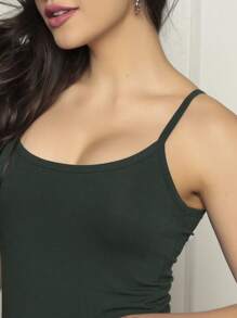 Women Tank Tops & Camis - Army Green - View 3