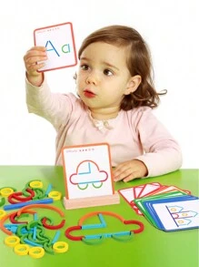 Montessori Drewniana Puzzle Dla Dzieci Alfabet Wzór Dopasowywanie I Budowanie Gra Rozwija Małe Zdolności Motoryczne I Inteligencję Zabawka Dla Dzieci, Zabawki Montessori, Gry, Zabawki Edukacyjne Dla Dzieci