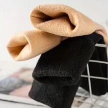 Sports Outdoor 2 Pairs Of Fleece Ankle Socks For Extra Comfort, Perfect For Use As Floor Socks! Black+Skincolor(Small Size) - Black - View 2