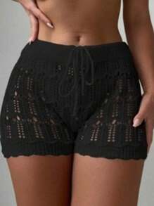 Women Shorts - Black - View 2