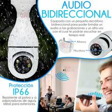 Cámara de Seguridad WiFi Ip Tipo Foco Socket E27 Bombilla con Visión Nocturna Fococámara 1080p - Blanco - Ver 8