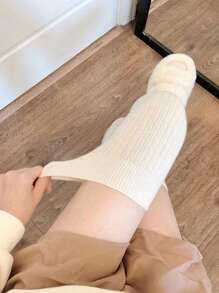 1/5 pares de calcetines altos de compresión con efecto adelgazante, transpirables, adecuados para otoño/invierno