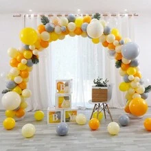 245入組黃色氣球花環弧形裝飾套件,非常適合生日派對、婚禮、訂婚、畢業典禮、黃色氣球主題派對 - 彩色 - 查看 6