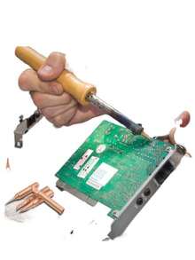 5pcs Pure Copper 936 Soldering Iron Tips, 936 Constant Temperature Electric Soldering Iron Tips, Universal Welding Mouth Soldering Tips - Bronze - View 4