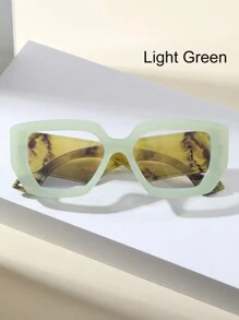 1 件女士粗框方形处方眼镜，适合街头摄影 - 無色 - 查看 1