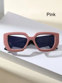 1 件女士粗框方形处方眼镜，适合街头摄影 - 無色 - 查看 2