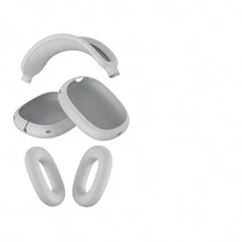 5 件/套柔软硅胶耳机套、头带套和便携包保护套装，兼容 Airpods Max - 紅色 - 查看 5