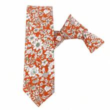 男士花卉领带 领带 男士领带 婚礼派对用细领带 - XY108 - 查看 1