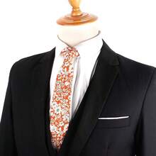 男士花卉领带 领带 男士领带 婚礼派对用细领带 - XY108 - 查看 6