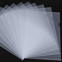 30pcs L-Shaped File Folders & Envelopes A4 Document Folders, Plastic File Folders - White - View 4