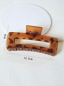 1 chiếc kẹp tóc màu hổ phách kiểu mới, kích thước lớn phù hợp với tóc dày, hàm vuông, cảm giác cao cấp, phụ kiện tóc cho kiểu tóc đuôi cá, kiểu tóc thường ngày, kẹp tóc họa tiết da báo, kẹp tóc càng cua, kẹp tóc cài đầu, phụ kiện tóc mùa thu đông cho nữ, trang phục đi nghỉ mát, trang phục đi biển mùa hè. - Nhiều màu - Xem 3