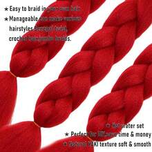 Extensiones Sintéticas - Rojo - Ver 3